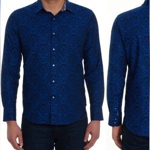 Robert Graham bay view navy dress shirt